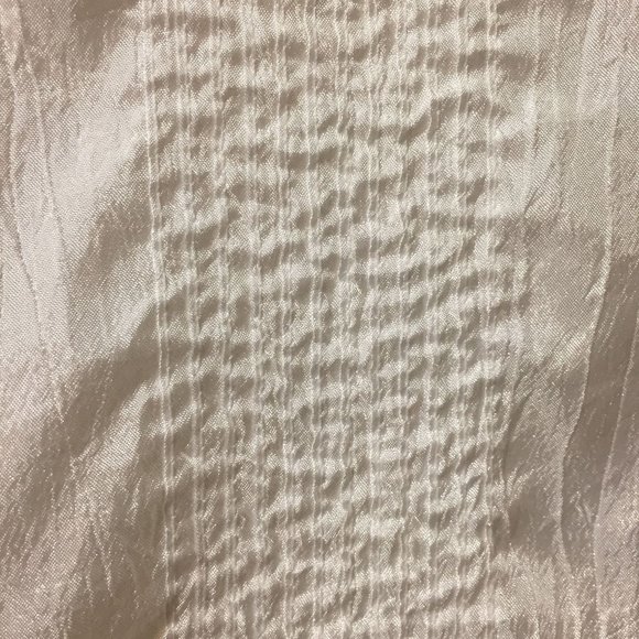 Vintage CottageCore Blouse Pintuck Front High Collar Size 14 USA Lace Pearls - Picture 3 of 8